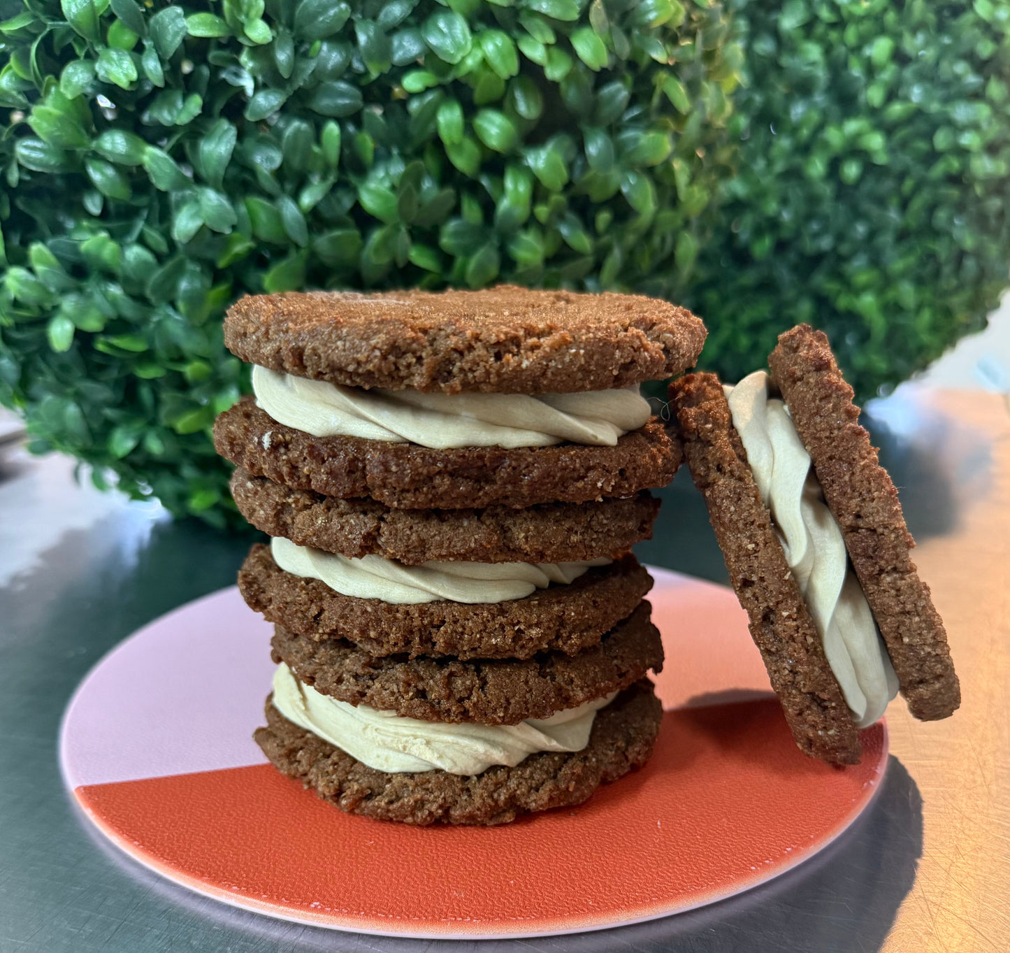 Mocha Sandwich Cookies- 12 pc WS
