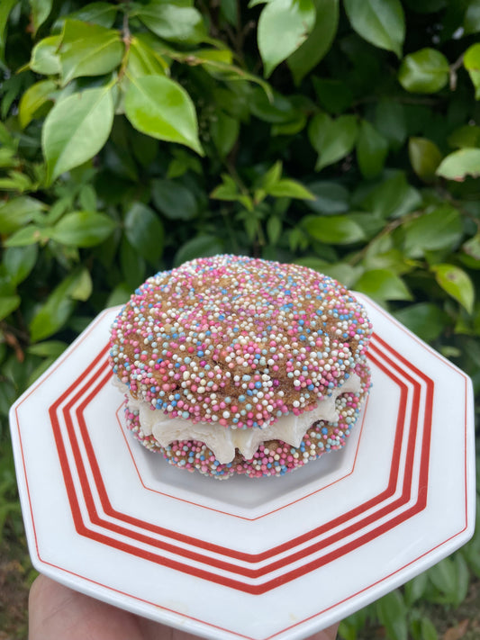 Lactation Cookie Sandwich Cookie - Birthday Cake