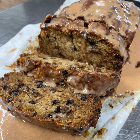 Banana Chocolate Chip Bread Slice