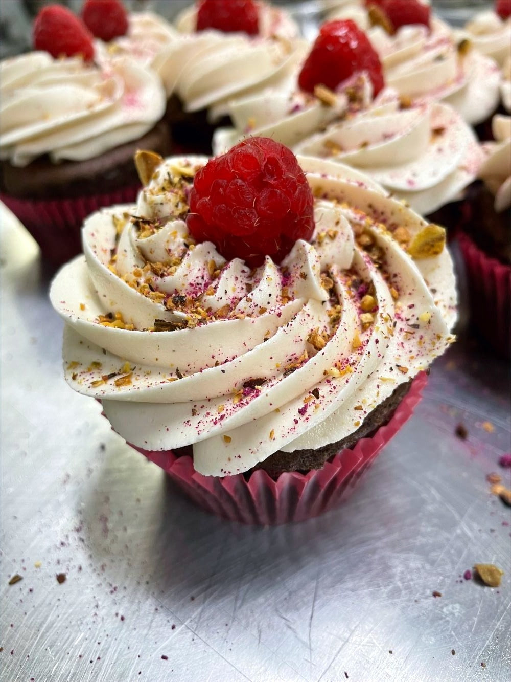 Chocolate Raspberry Filled Cupcakes