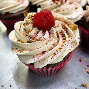 Chocolate Raspberry Filled Cupcakes - doz.